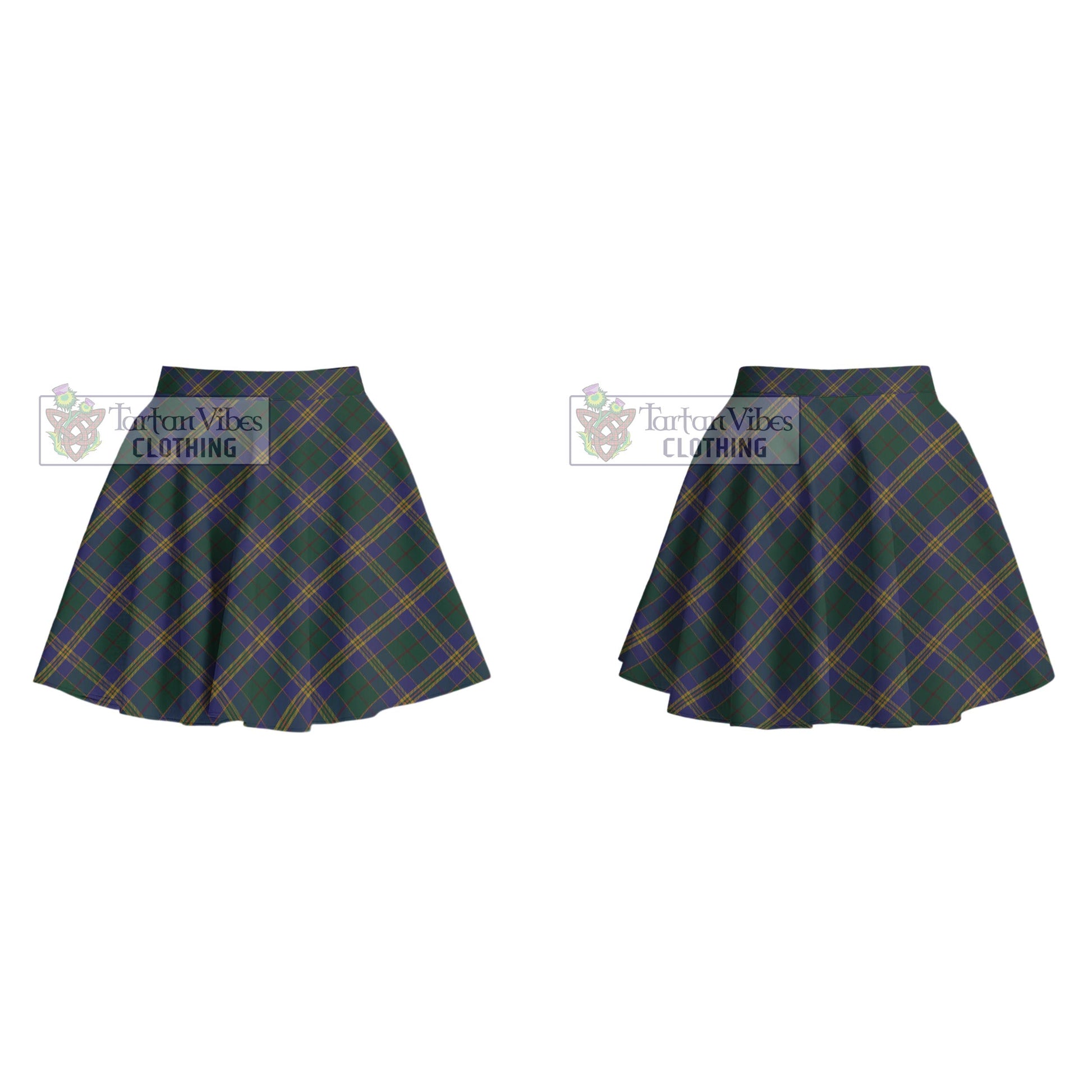 Tartan Vibes Clothing Kilkenny County Ireland Tartan Women's Plated Mini Skirt