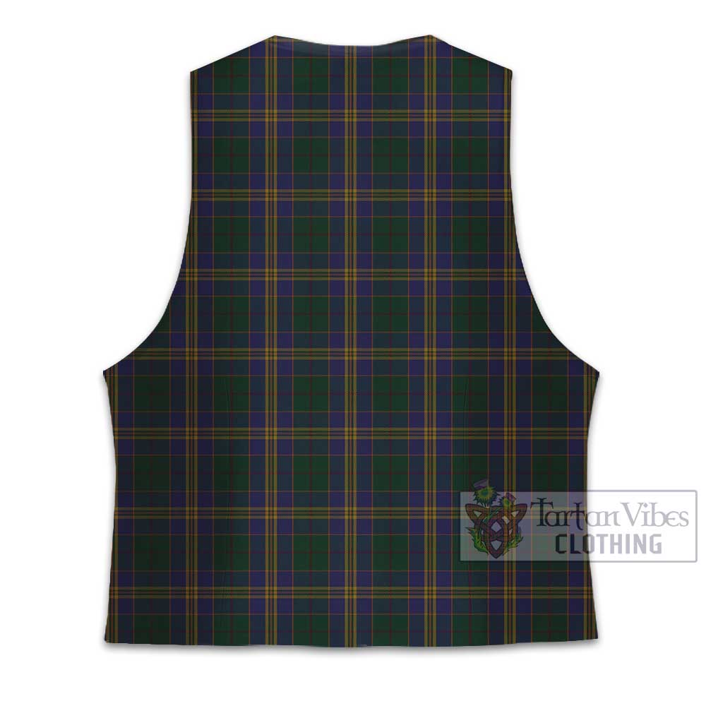 Tartan Vibes Clothing Kilkenny County Ireland Tartan Men's Sleeveless Suit Vest