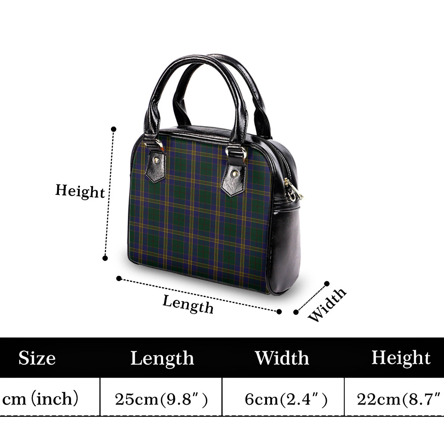 Kilkenny County Ireland Tartan Shoulder Handbags - Tartanvibesclothing