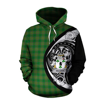 Killeen Irish Clan Cotton Hoodie Celtic Circle Style Pullover Hoodie XS - Tartan Vibes Clothing