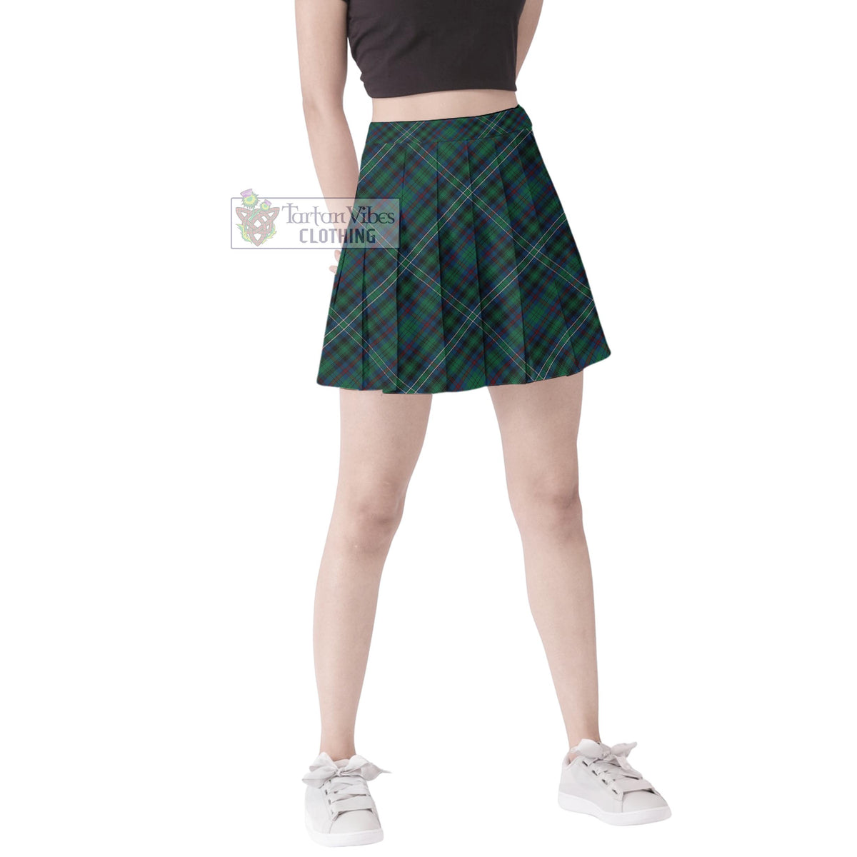 Killen Tartan Women's Plated Mini Skirt Cross Style Female - Tartan Vibes Clothing