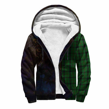 Kincaid Tartan Family Crest Sherpa Hoodie Alba Gu Brath Be Brave Lion Ancient Style Unisex S - Tartan Vibes Clothing