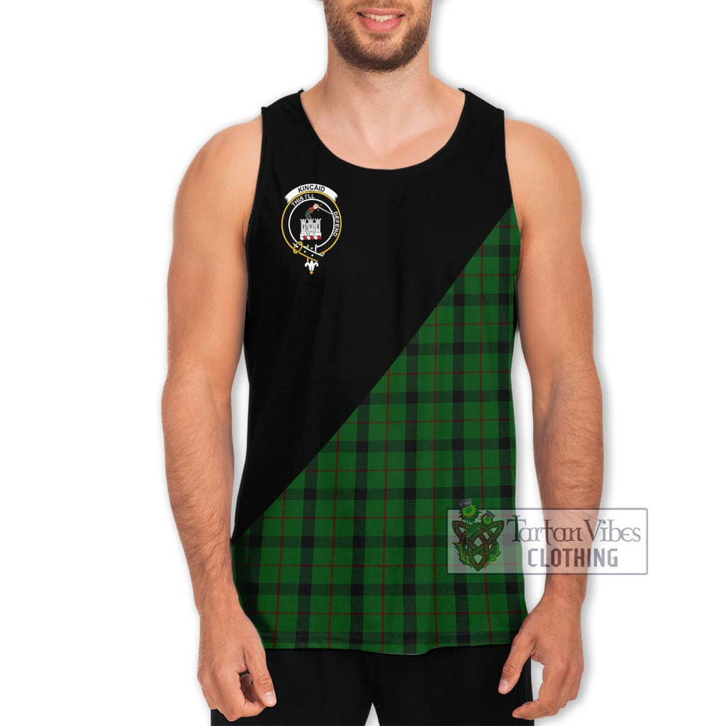 Kincaid Tartan Men's Tank Top with Family Crest and Military Logo Style Men - Tartanvibesclothing Shop