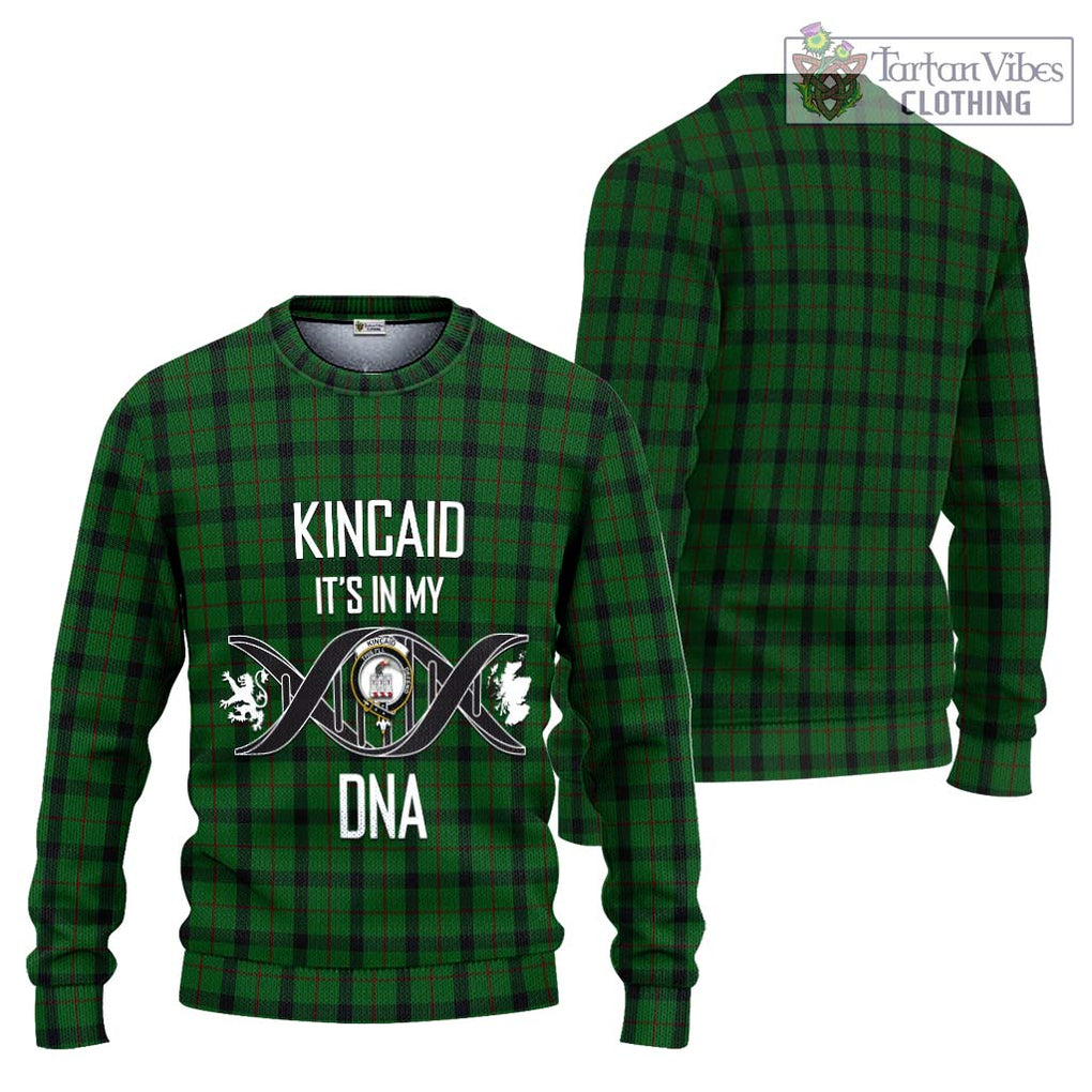 Kincaid Tartan Knitted Sweater with Family Crest DNA In Me Style Unisex - Tartanvibesclothing Shop