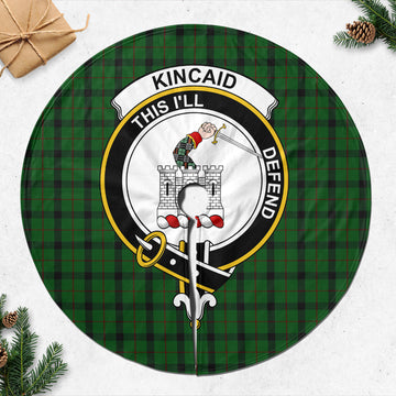 Kincaid Tartan Christmas Tree Skirt with Family Crest