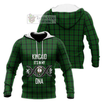 Kincaid Tartan Knitted Hoodie with Family Crest DNA In Me Style