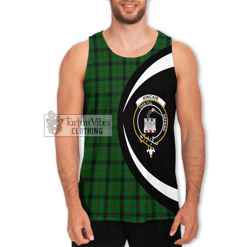 Kincaid Tartan Men's Tank Top with Family Crest Circle Style Men - Tartan Vibes Clothing