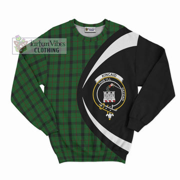 Kincaid Tartan Sweatshirt with Family Crest Circle Style