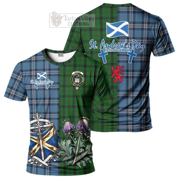 Kincaid Tartan T-Shirt Happy St. Andrew's Day Half Tartan Style