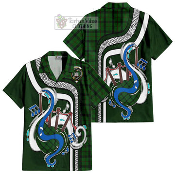 Kincaid Tartan Short Sleeve Button Shirt with Epic Bagpipe Style