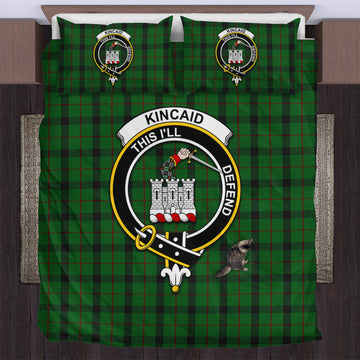 Kincaid Tartan Bedding Set with Family Crest