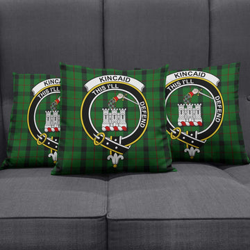 Kincaid Tartan Pillow Cover with Family Crest