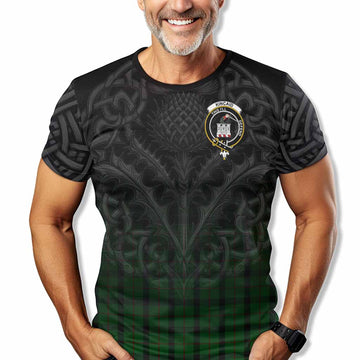 Kincaid Tartan T-Shirt with Family Crest Celtic Thistle Vibes