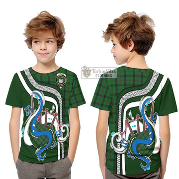 Kincaid Tartan Kid T-Shirt with Epic Bagpipe Style