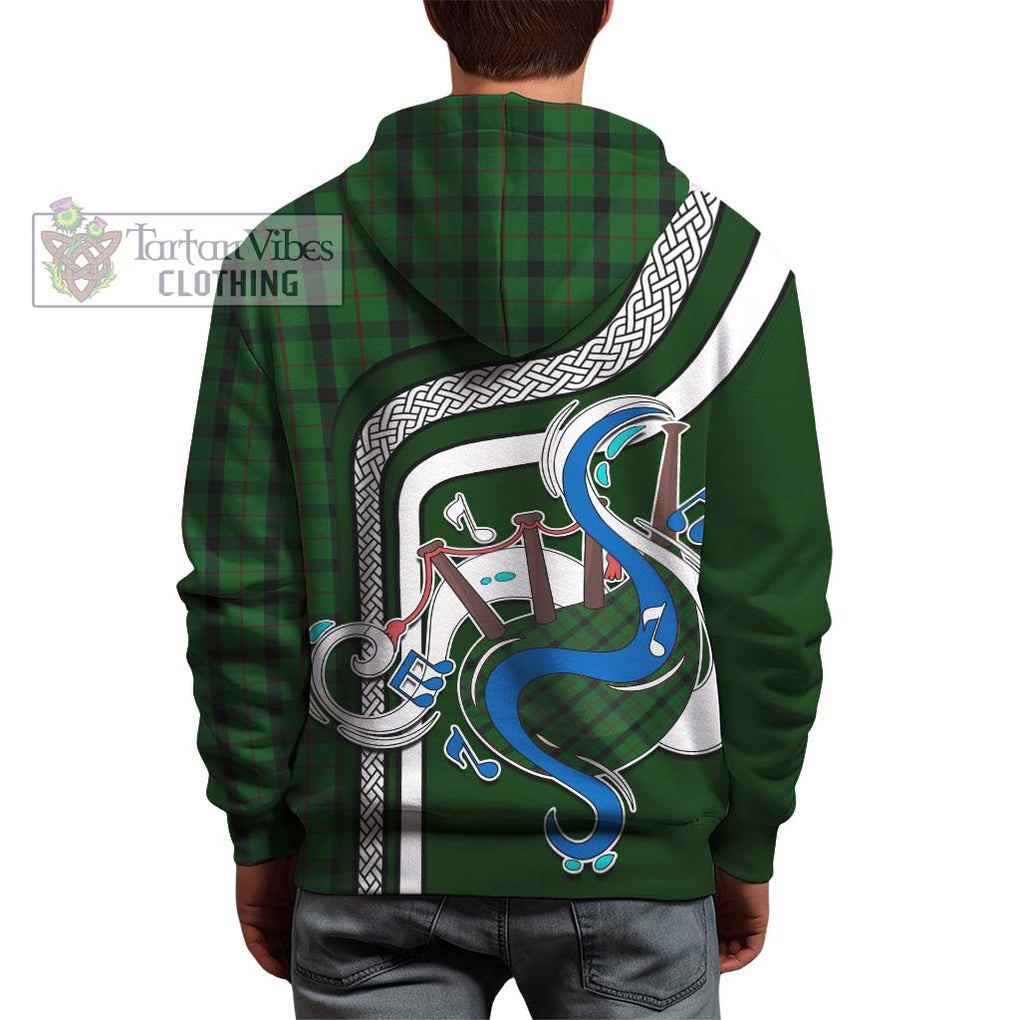 Kincaid Tartan Hoodie with Epic Bagpipe Style - Tartanvibesclothing Shop