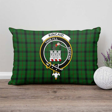 Kincaid Tartan Pillow Cover with Family Crest