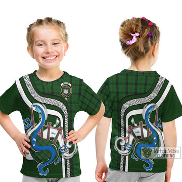 Kincaid Tartan Kid T-Shirt with Epic Bagpipe Style