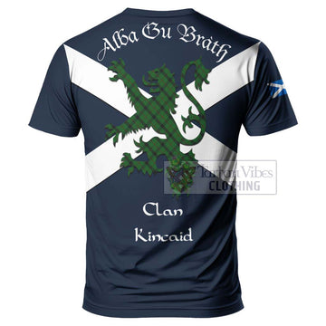 Kincaid Tartan Lion Rampant T-Shirt Proudly Display Your Heritage with Alba Gu Brath and Clan Name