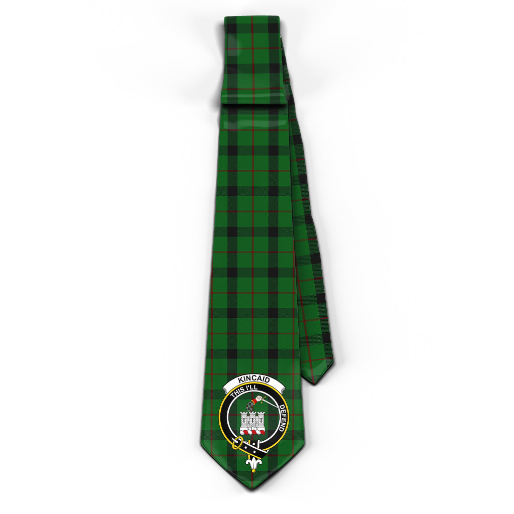 Kincaid Tartan Classic Necktie with Family Crest - Tartan Vibes Clothing