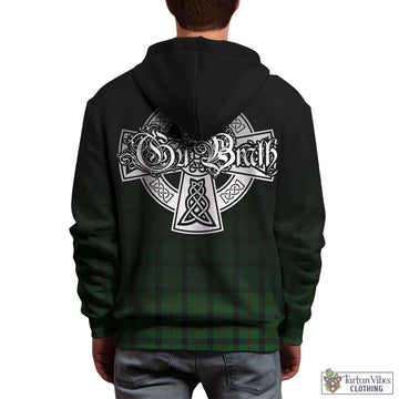 Kincaid Tartan Hoodie Featuring Alba Gu Brath Family Crest Celtic Inspired