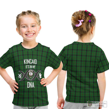 Kincaid Tartan Kid T-Shirt with Family Crest DNA In Me Style