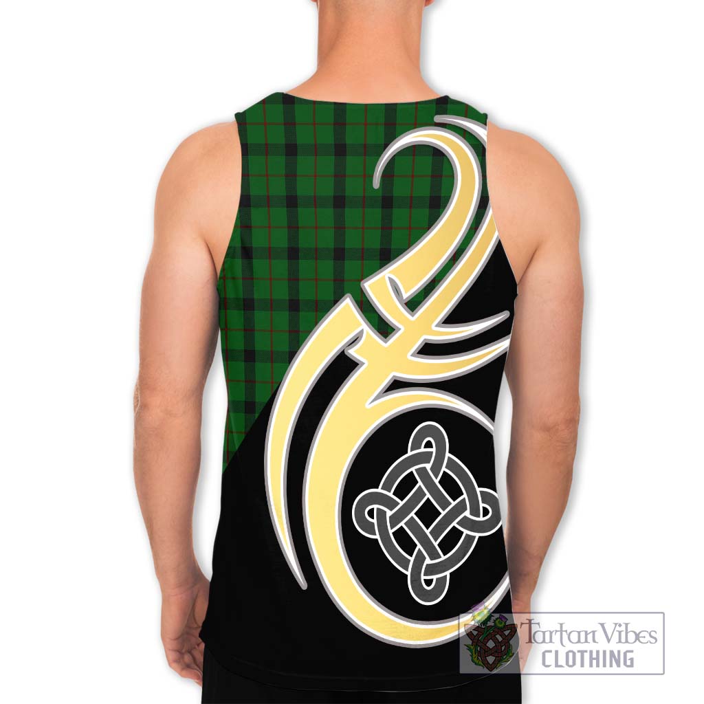 Kincaid Tartan Men's Tank Top with Family Crest and Celtic Symbol Style - Tartan Vibes Clothing