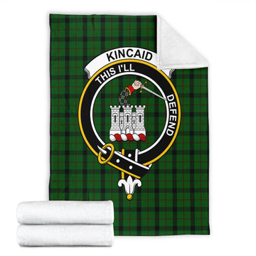 Kincaid Tartan Blanket with Family Crest