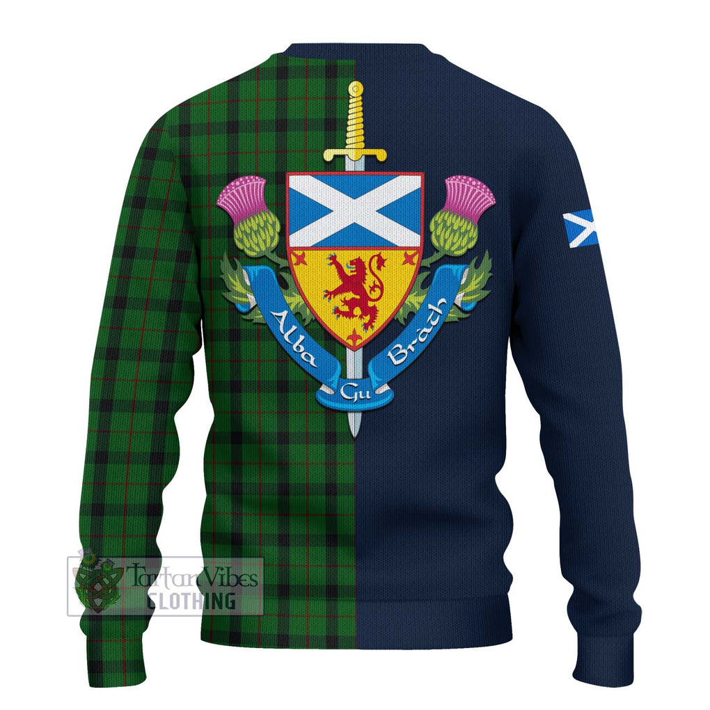 Kincaid Tartan Ugly Sweater Alba with Scottish Lion Royal Arm Half Style - Tartan Vibes Clothing