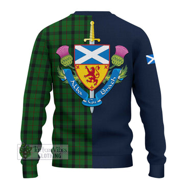 Kincaid Tartan Ugly Sweater with Scottish Lion Royal Arm Half Style