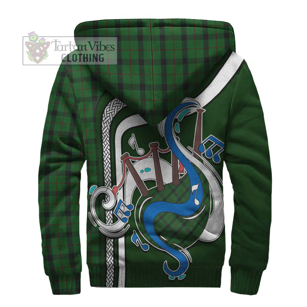 Kincaid Tartan Sherpa Hoodie with Epic Bagpipe Style - Tartanvibesclothing Shop