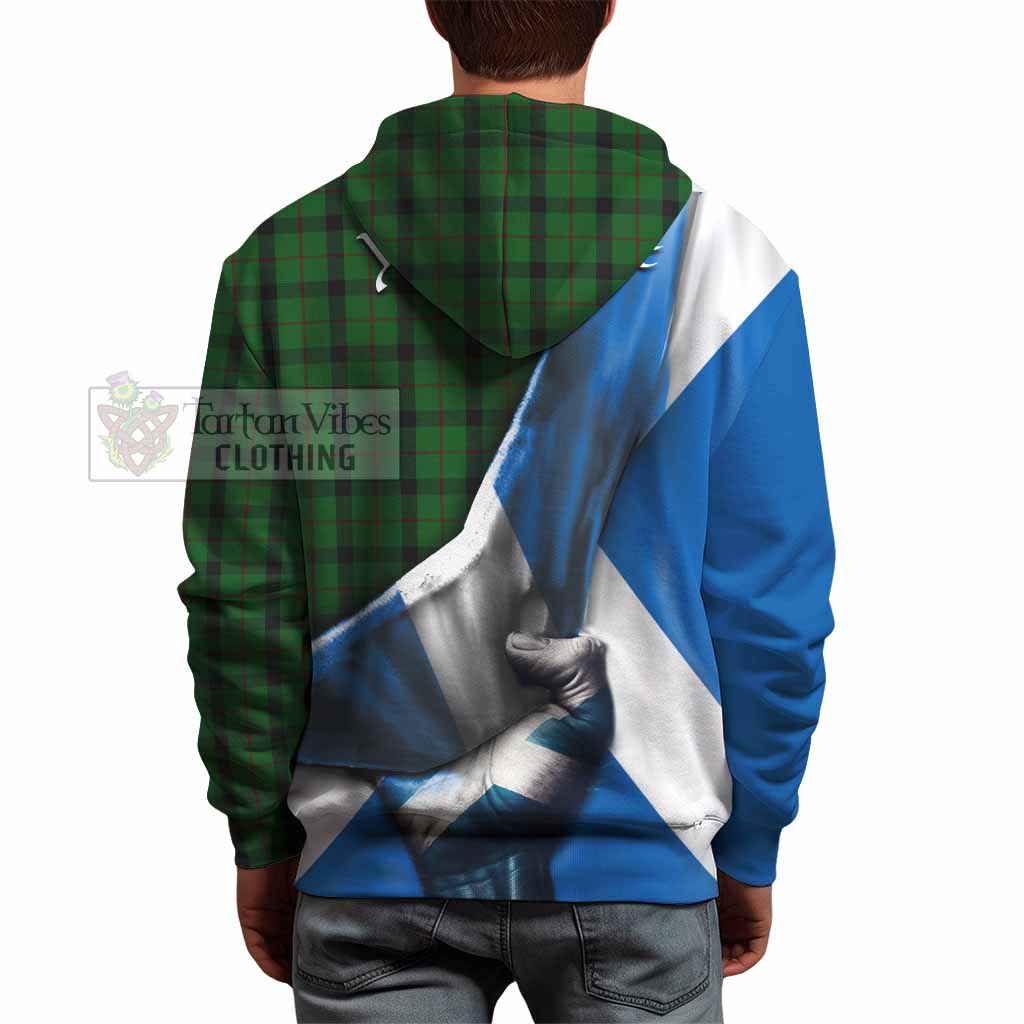 Tartan Vibes Clothing Kincaid Tartan Hoodie with Family Crest Scotland Patriotic Style