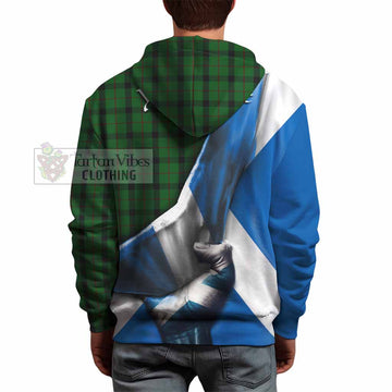 Kincaid Tartan Hoodie with Family Crest Scotland Patriotic Style