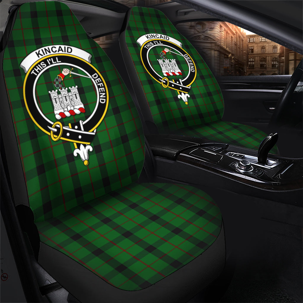 Kincaid Tartan Car Seat Cover with Family Crest - Tartanvibesclothing