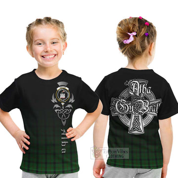 Kincaid Tartan Kid T-Shirt Featuring Alba Gu Brath Family Crest Celtic Inspired