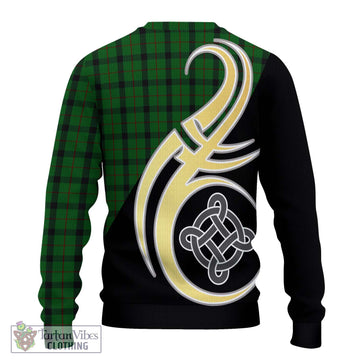 Kincaid Tartan Ugly Sweater with Family Crest and Celtic Symbol Style