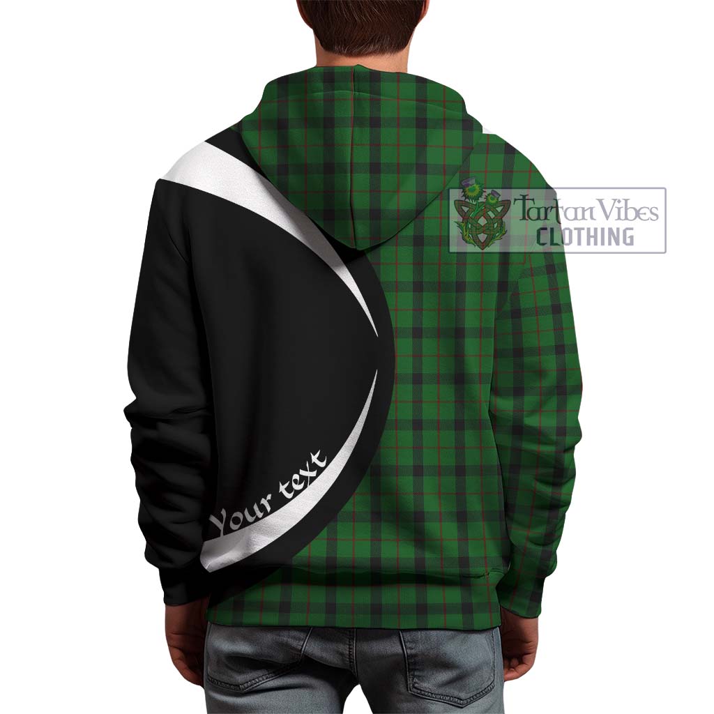 Tartan Vibes Clothing Kincaid Tartan Hoodie with Family Crest Circle Style