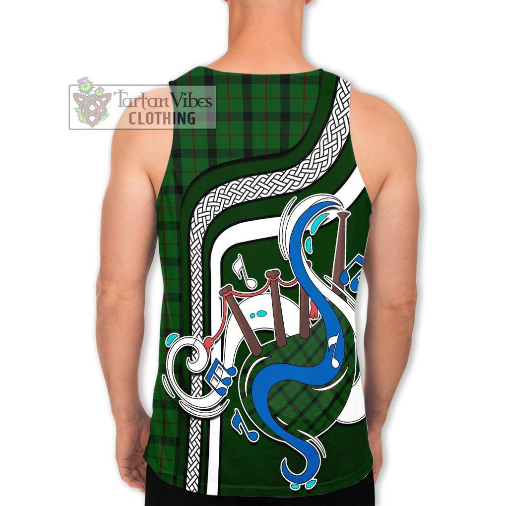 Kincaid Tartan Men's Tank Top with Epic Bagpipe Style - Tartanvibesclothing Shop