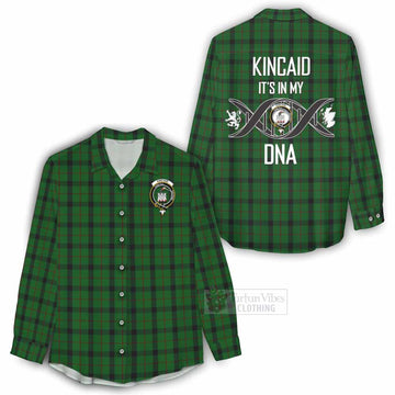 Kincaid Tartan Women's Casual Shirt with Family Crest DNA In Me Style