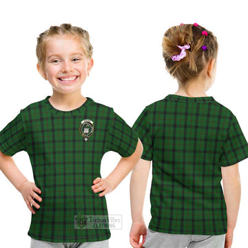 Kincaid Tartan Kid T-Shirt with Family Crest