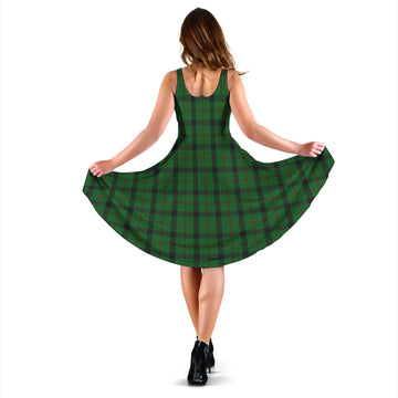 Kincaid Tartan Sleeveless Midi Womens Dress