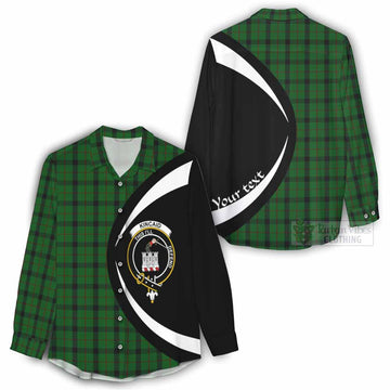 Kincaid Tartan Women's Casual Shirt with Family Crest Circle Style