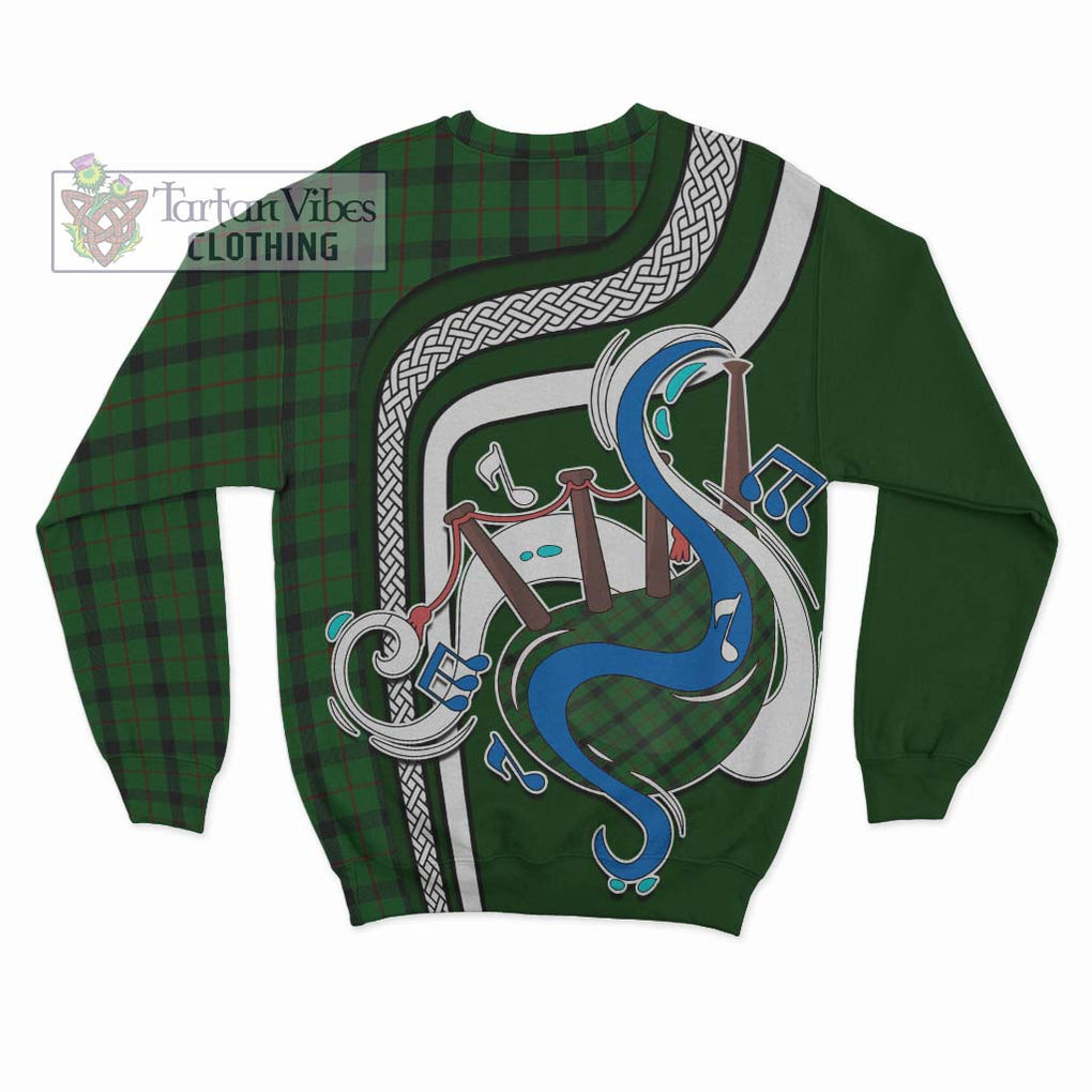 Tartan Vibes Clothing Kincaid Tartan Sweatshirt with Epic Bagpipe Style