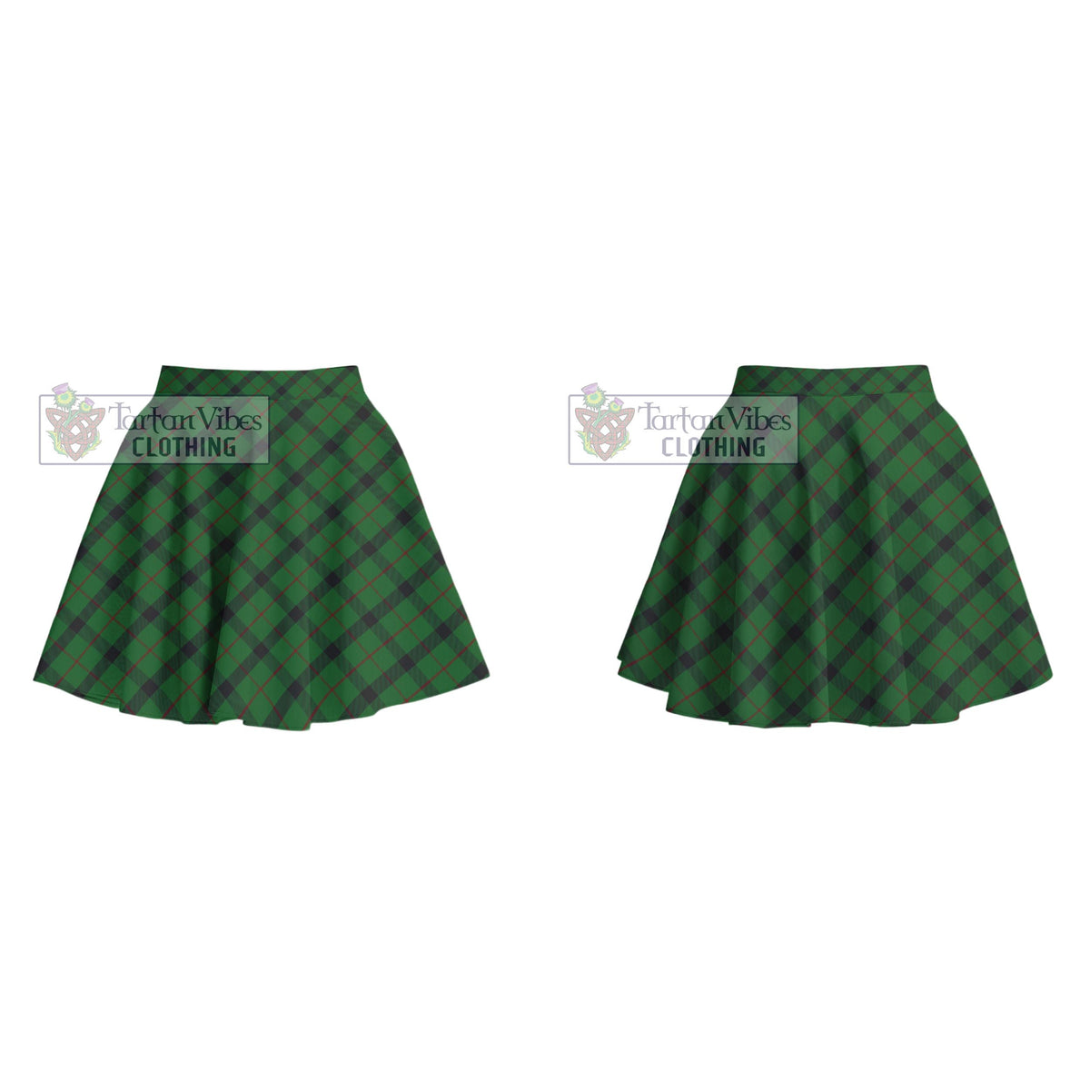 Kincaid Tartan Women's Plated Mini Skirt Cross Style - Tartan Vibes Clothing