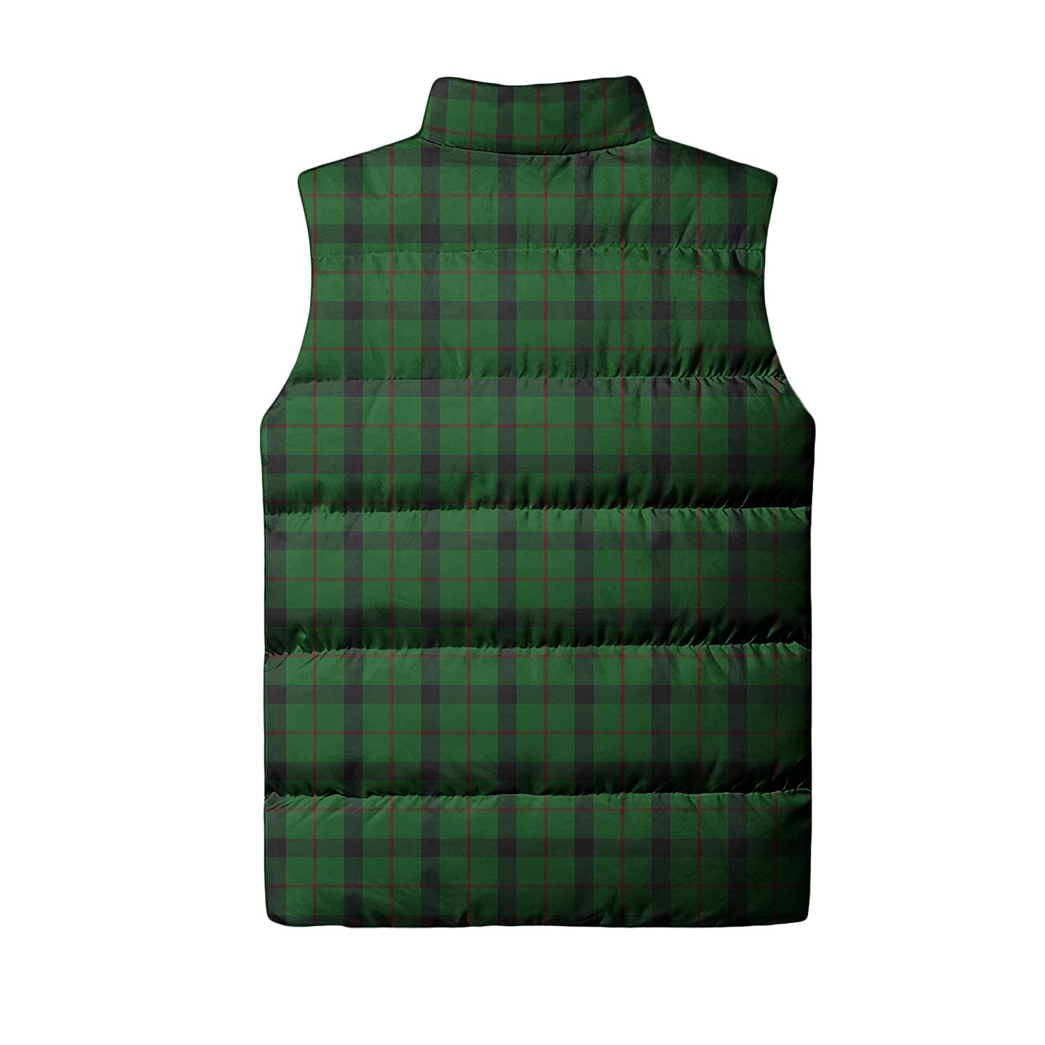 Kincaid Tartan Sleeveless Puffer Jacket with Family Crest - Tartanvibesclothing