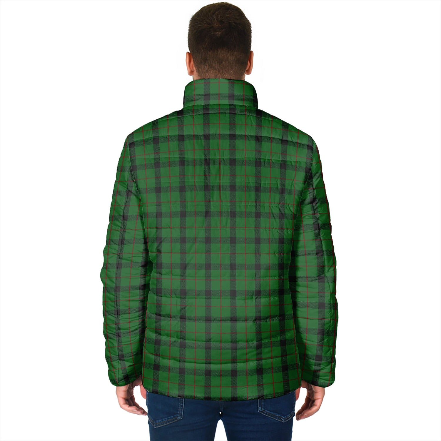 Kincaid Tartan Padded Jacket with Family Crest - Tartan Vibes Clothing