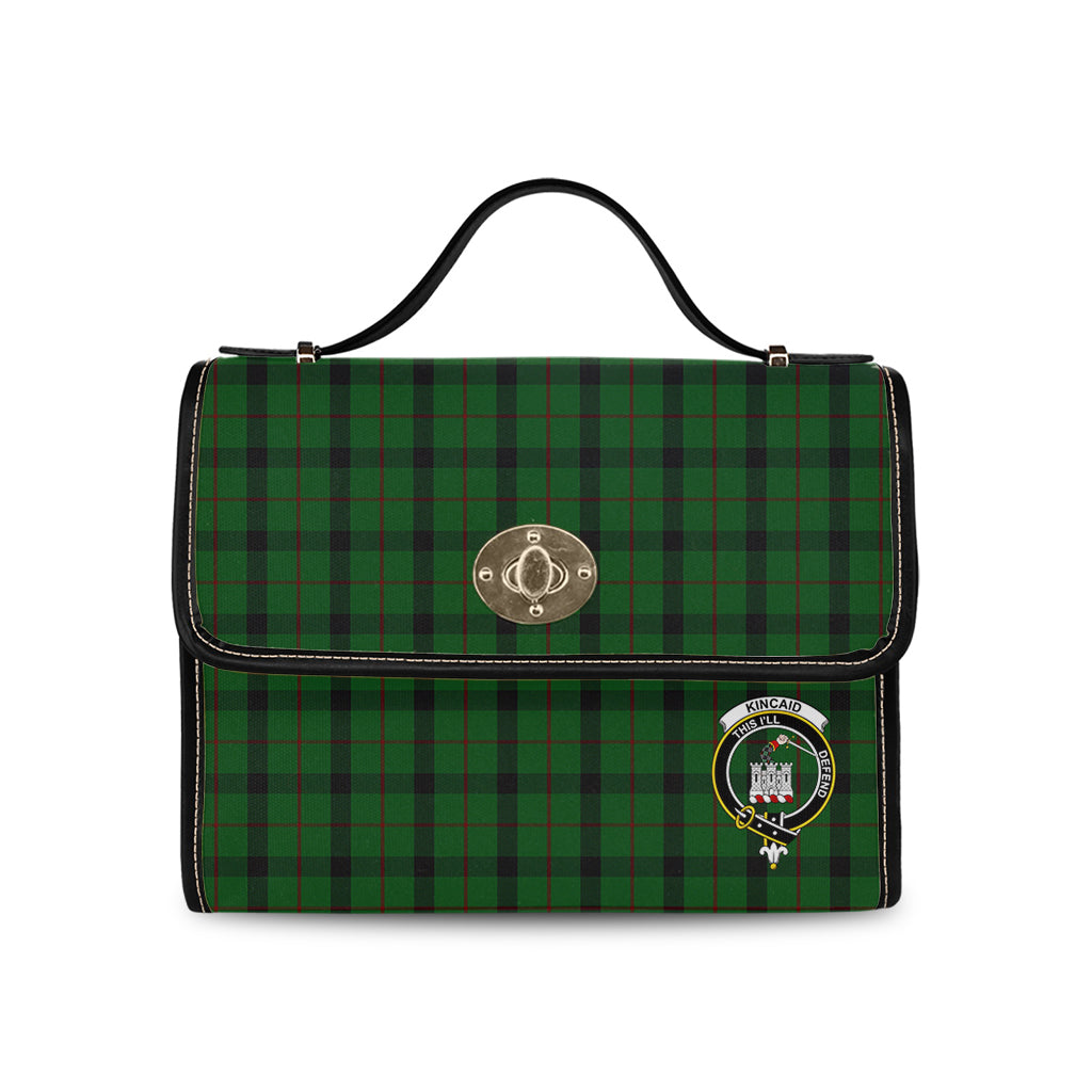 kincaid-tartan-leather-strap-waterproof-canvas-bag-with-family-crest