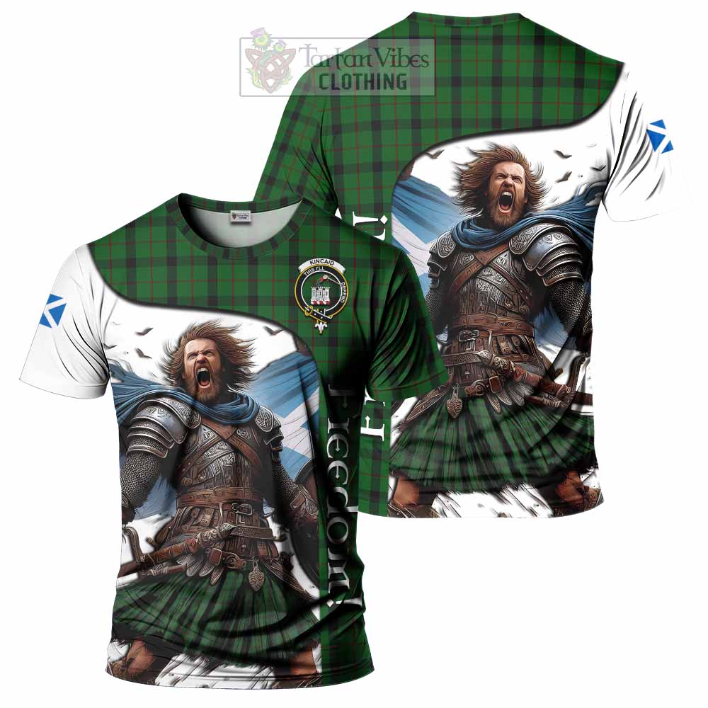 Kincaid Crest Tartan T-Shirt Inspired by the Freedom of Scottish Warrior