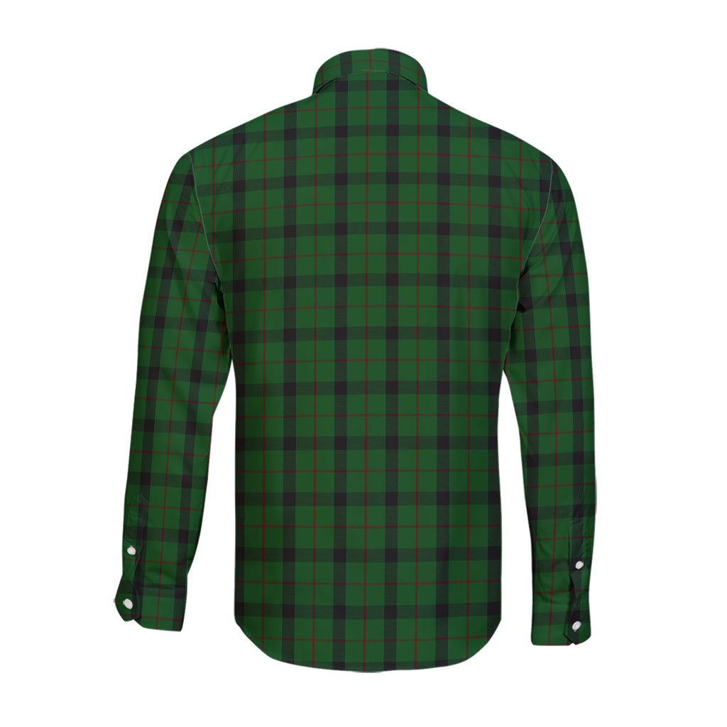 Kincaid Tartan Long Sleeve Button Up Shirt with Family Crest - Tartan Vibes Clothing