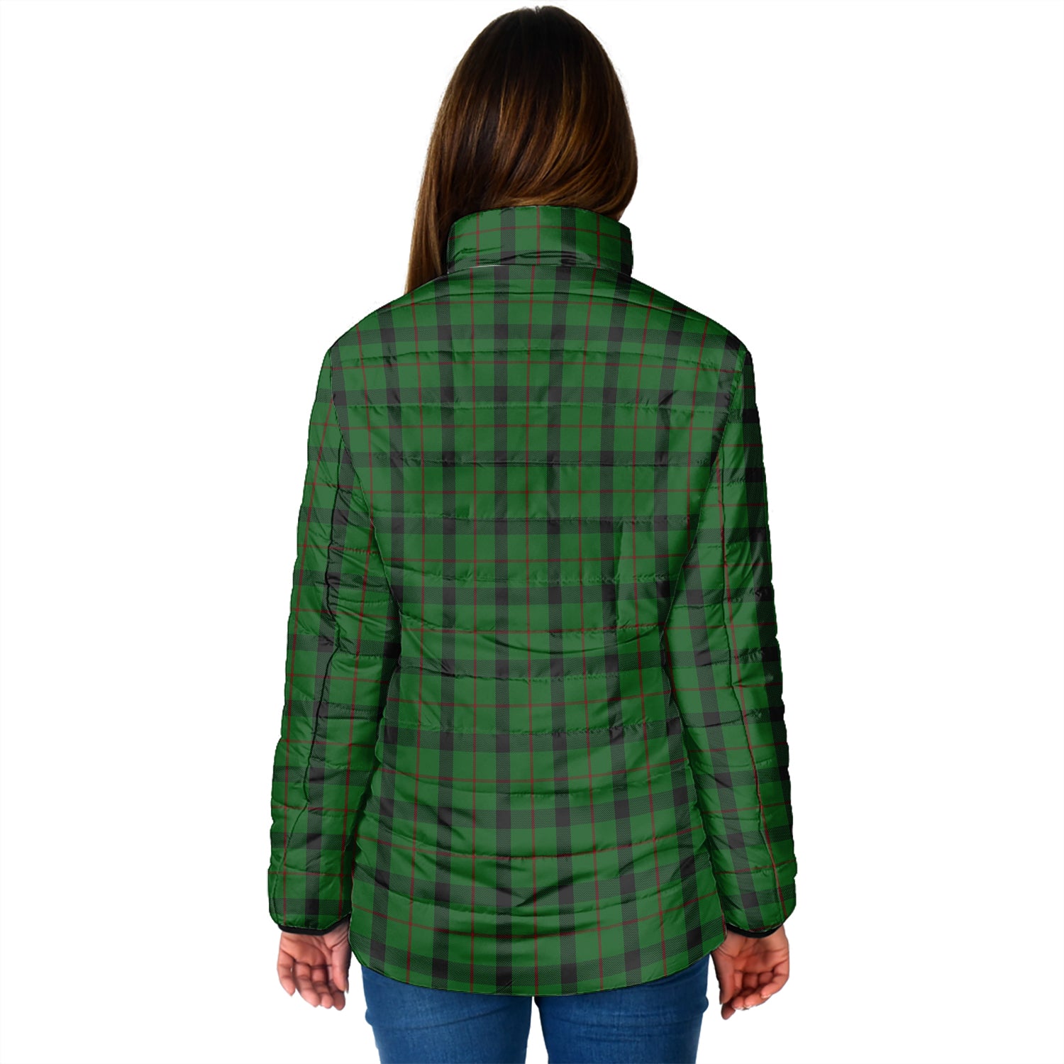 Kincaid Tartan Padded Jacket with Family Crest - Tartan Vibes Clothing