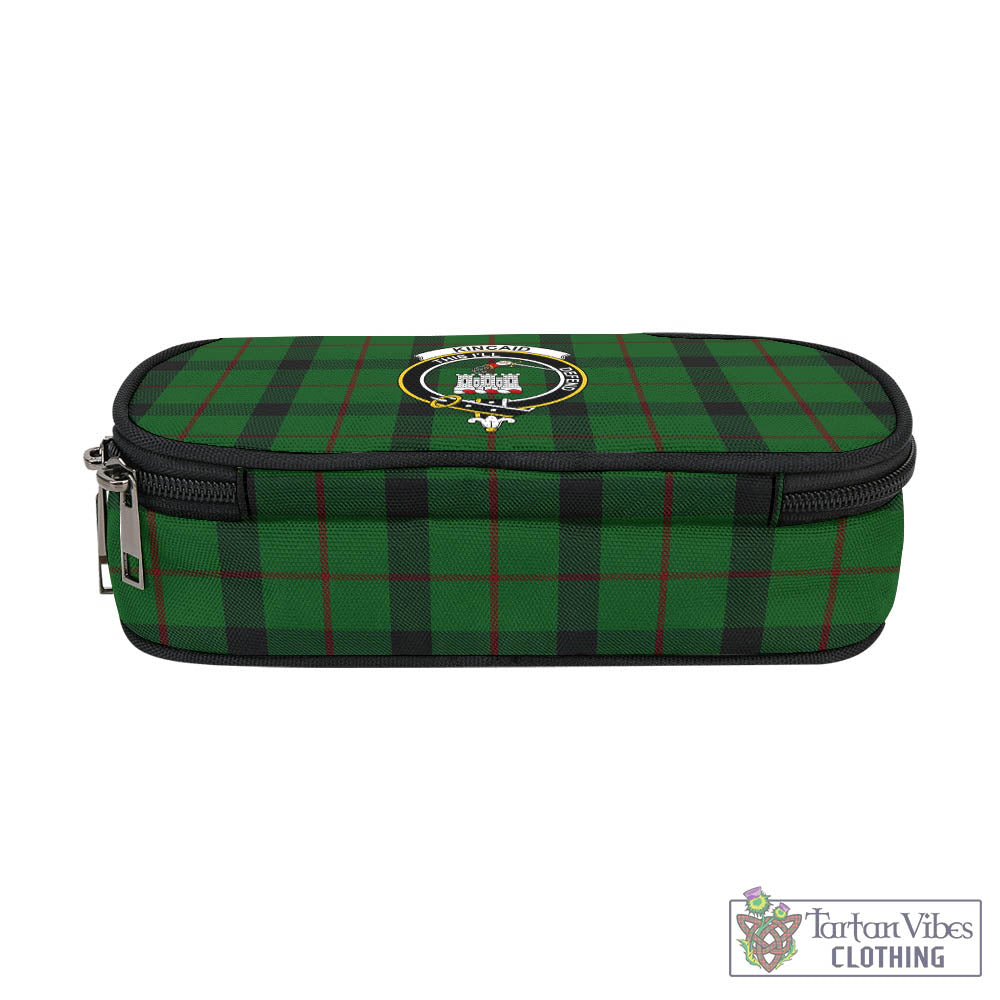 Tartan Vibes Clothing Kincaid Tartan Pen and Pencil Case with Family Crest